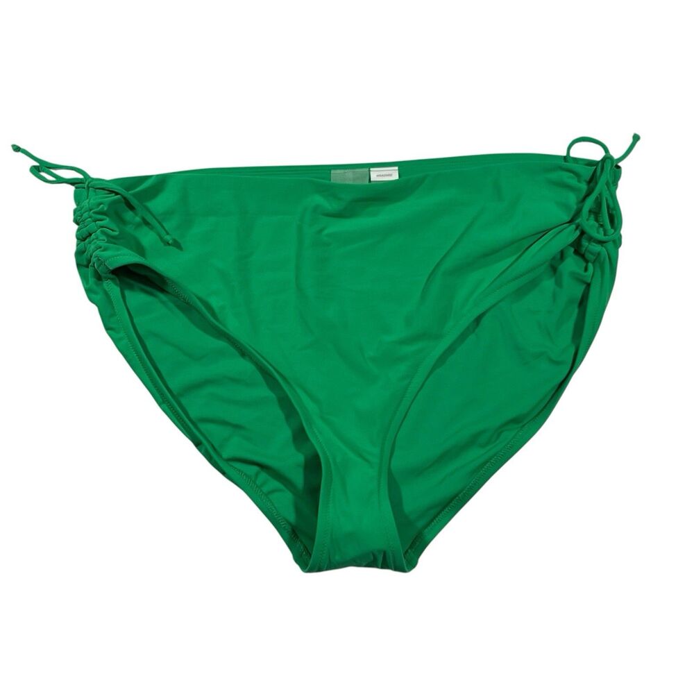 Calia Swim Bottom Womens XL Green Ruched Side Bikini Bottom NWOT